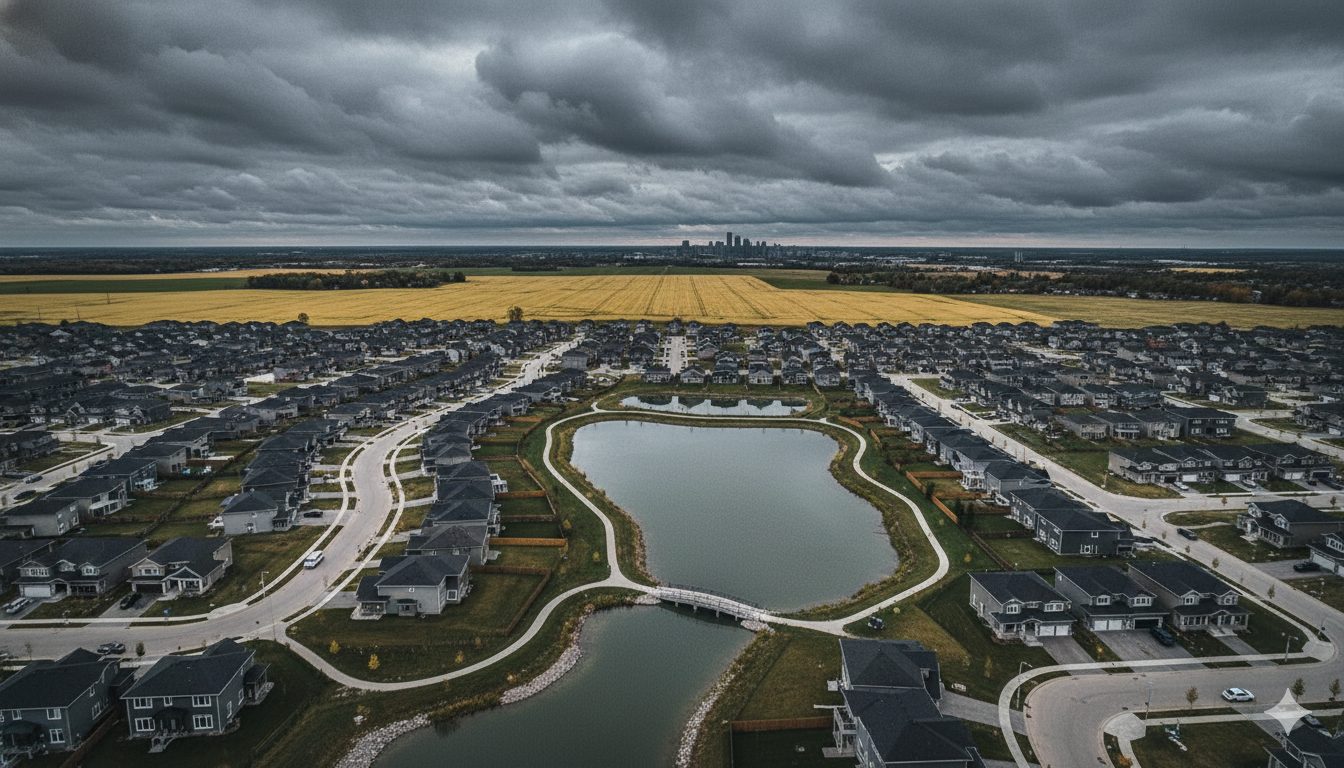 Modern single-family homes for sale in Prairie Pointe Winnipeg South